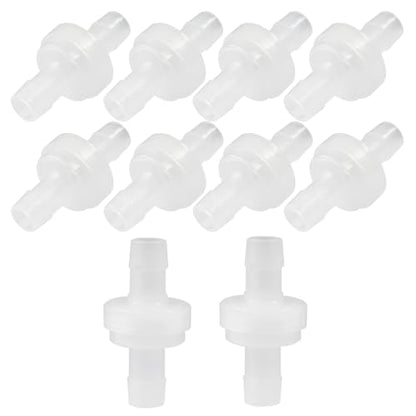 10 Pack 5/16 Inch (8MM) Plastic Check Valve - size: 8mm
