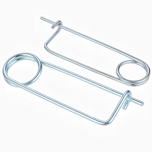 8PCS Steel Brooch Shape Cotter Safety Pins, Spring Pin Quick Lock Brooch Locking Fastener for Farm Lawn Garden Hitch -6Sizes (Size: 2*45*16mm 8PCS/Set) - size: Size: 2*45*16mm 8PCS/Set