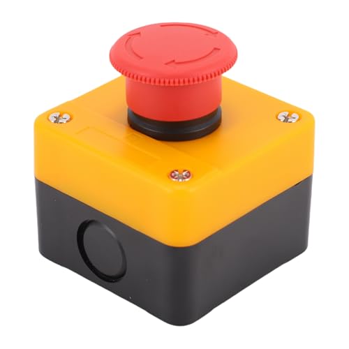 Eujgoov Emergency Stop Push Button Switch Station, ABS Housing Emergency