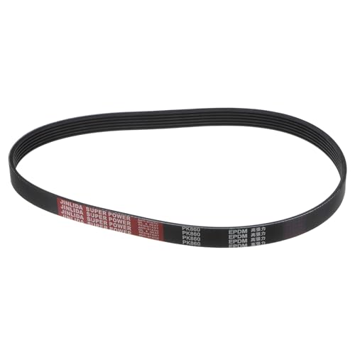 uxcell 6K339/6PK860 Serpentine Belt 6 Ribs 860mm Length x 21mm Width x 5mm Height, EPDM Poly V Belt, Multi Wedge Micro V Belt for Vehicle - size: 6PK860