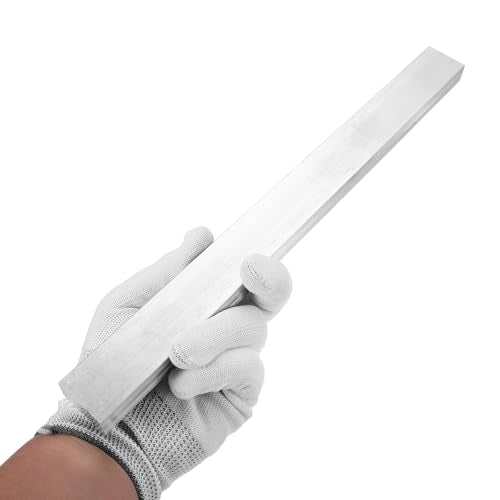 MECCANIXITY Square Aluminum Flat Bar, 5/8" (16mm) Thick x 1-3/16" (30mm) Width x 13" (330.2mm) Long 6063 Aluminum Flat Plate Solid New Mill Stock Silver for Industrial Building - size: 5/8" x 1-3/16" x 13"