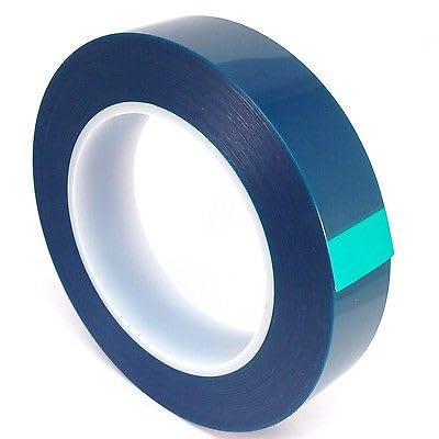 High Temp Masking Supply 1" x 72 Yards 400ºF Green Polyester PET Tape - size: 1" X 72 Yards Long