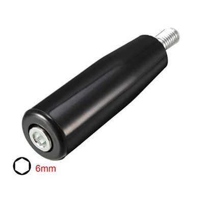 uxcell 2Pcs Revolving Handwheel Machine Handle M10x80mm Male Threaded Stem - size: M10 x 80mm