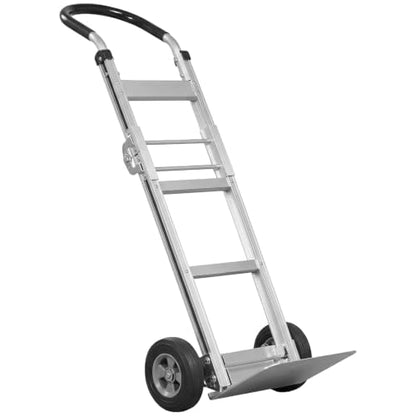 Goplus Heavy-Duty Folding Hand Truck, 600 LBS Aluminum Dolly Cart