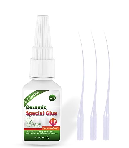 30g Ceramic Glue, Instant Ceramic Super Glue for Porcelain &Pottery - size: Ceramic Glu
