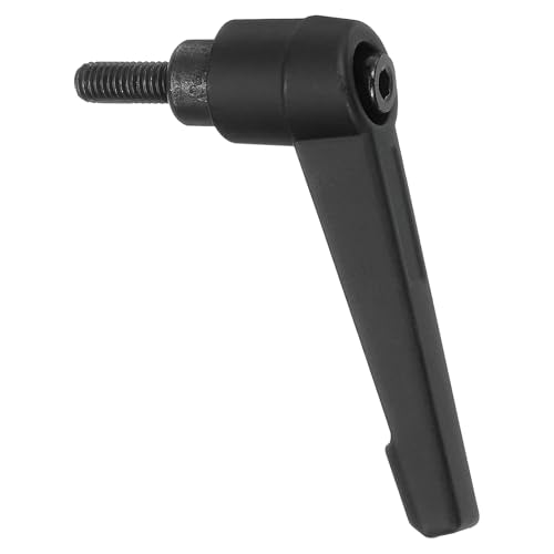 uxcell M5 x 12mm Adjustable Knobs Handle Male Thread Push Button Black - size: M5 x 12mm