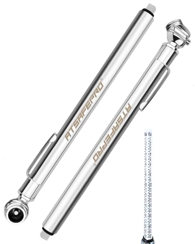 Low Pressure Tire Gauge - 1-20 PSI, 2-Pack Pencil Tire Pressure Gauge with Stainless Steel Body and Metal Made Nozzle, for RO tank, Golf Carts, ATV, UTV & Lawn Mower, Battery-Free, Deflator Function