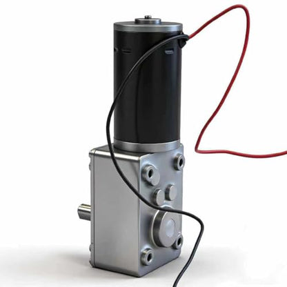 DC 24V Gear Motor 5RPM 30Kg.cm 8mm Single Shaft Self-Locking High Torque Speed Reduction Motor, Reversible Mini Turbine Geared Motor JSX634-31ZY - size: 24v 5rpm