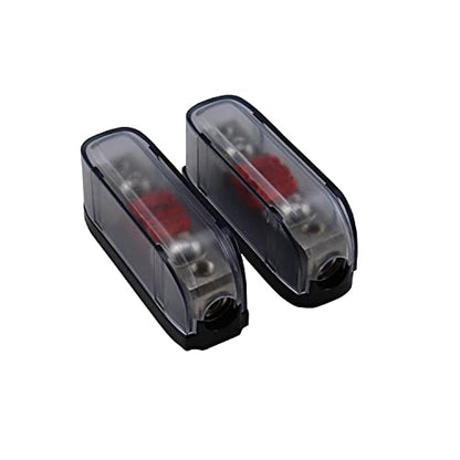 ZOOKOTO 2 Pcs 150A MINI AFS Inline Fuse Holder 4/8 Gauge in 4/8 Gauge Out Fuse Block for Car Audio - size: 150A