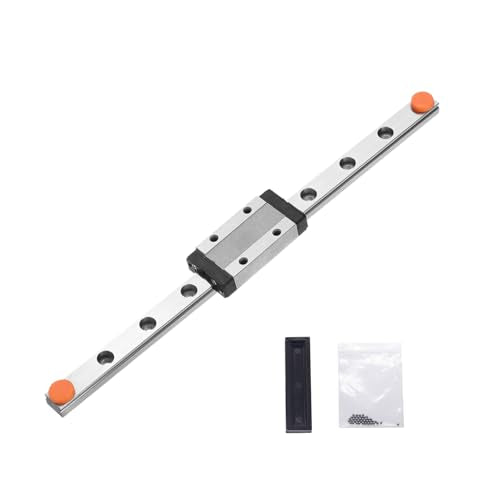 200mm Length MGN9 Miniature Linear Sliding Guide Rail with 1PCS MGN9H Stainless Steel Carriage Block for 3D Printer X, Y, Z axis and CNC Machines - color: MGN9H, size: 200mm/7.87 inches