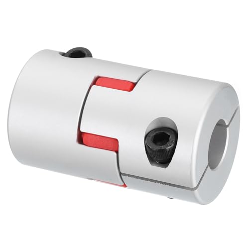 uxcell D40 L66 15mm to 15mm Flexible Plum Shaft Coupling Aluminum