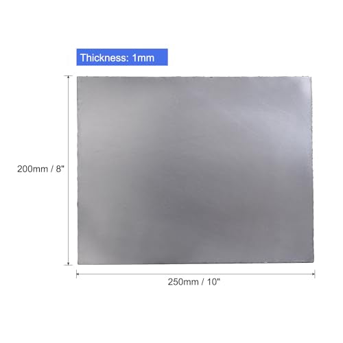 PATIKIL Flexible Graphite Foil Graphite Gasket Sheet 250x200x1mm - size: 250x200x1mm