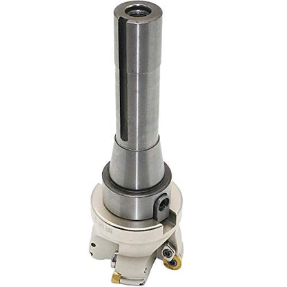 Face Mill Cutter Holder EMRW 6R 63-22+R8-FMB22-7/16+RPMT1204 Hard Alloy Blade+8mm Spanner+T15 Spanner, Used for Fough Machining of The Workpiece on The Milling Machine. - size: EMRW 6R63-22(2.48 Inch)