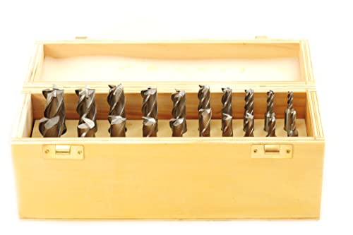 Shars 3/16" - 3/4" Uncoated Single End Mill Set 404-5910 R - size: 3/16 - 3/4", Uncoated, 20 PCS