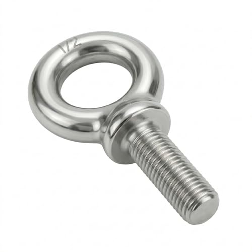 HomelyNest Eye Bolt 1/2"-13 x 1-1/2" - Heavy Duty 304 Stainless Steel Shoulder Eye Bolt for Lifting, Marine Grade, Machinery, 10 Packs - size: 1/2