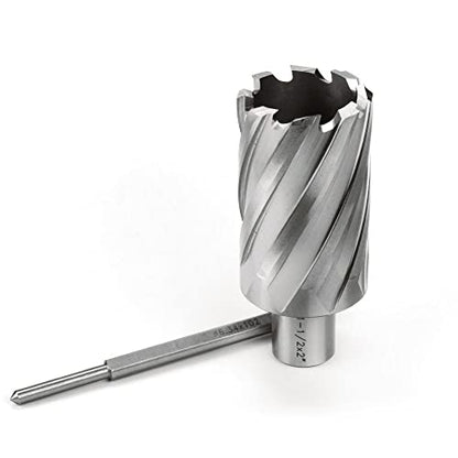 OSCARBIDE 1-1/2" x 2" HSS Annular Cutter 3/4" Weldon Shank Mag Drill Bit
