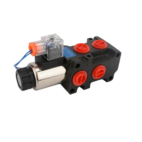 Hydraulic Solenoid Diverter Valve, 13GPM DC24V SAE Ports Hydraulic Solenoid Selector, MAX Pressure 200 Bar - style: 13GPM DC 24V