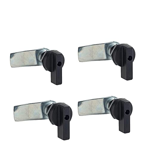 WJSKDQ Thumb Operated Offset Thumb Cam Lock, Black, 4PCS - color: Black_2, size: 4 Pieces