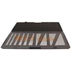 10 PC Angle Block Set 1 Degree Increments to 5 Degree, 5 Degree Increments to 30 Degree