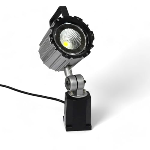 Electrix 8700 Machine Tool LED Light, 4-3/4" Arm Length, 2800 Lumens, 20W, Silver Color, Material of Construction: Steel, Articulating Arm Task Light