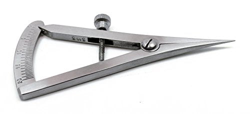 Dental Castroviejo Straight Caliper 0-20mm Surgical Caliper 3.25" Stainless Steel