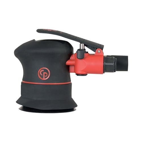 Chicago Pneumatic CP7255E-3 - Air Random Orbital Sander Tool, Home Improvement, Woodworking Tools, Polisher, Sanding Tool, Hook & Loop, Non-Vacuum, 3 Inch (75 mm), 0.28 HP / 210 W - 12000 RPM - size: 3-Inch, style: Non-Vacuum, Eco-Change Motor, Hook and L