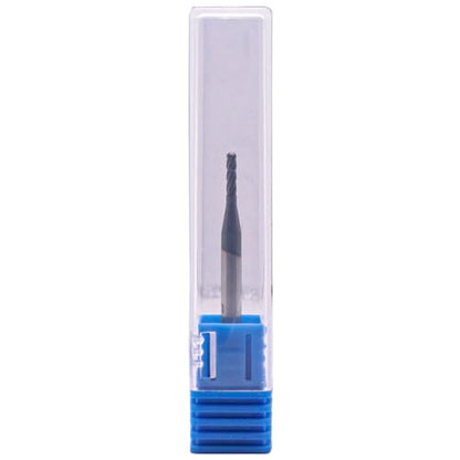 5Pcs 1/16" 4 Flute Solid Carbide Ball Nose End Mills - AlTiN Coated - size: 1/16 in