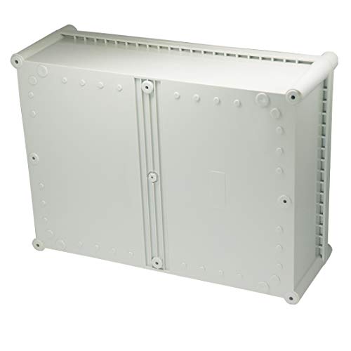 Zulkit Junction Box ABS Plastic Dustproof Waterproof IP67 Junction Boxes Universal Electrical Project Enclosure DIY Electronic Project Box Grey 14.96 x 11.02 x 5.12 inch (380 x 280 x 130 mm) - size: 14.96" x 11.02" x 5.12"