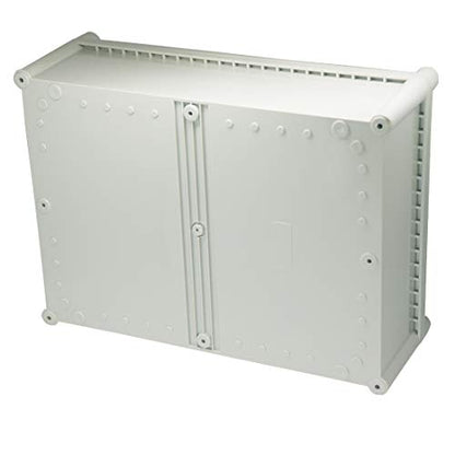 Zulkit Junction Box ABS Plastic Dustproof Waterproof IP67 Junction Boxes Universal Electrical Project Enclosure DIY Electronic Project Box Grey 14.96 x 11.02 x 5.12 inch (380 x 280 x 130 mm) - size: 14.96" x 11.02" x 5.12"