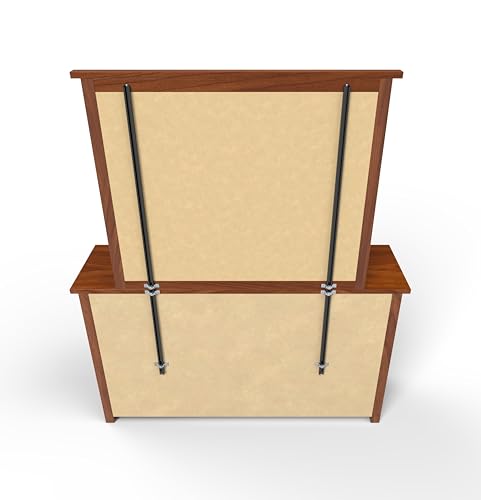 USA Made | Heavy-Duty Mirror Support Brackets | Adjustable 60" Mounting System | Securely Attach Mirrors to Dressers & Furniture | Reinforced Stability & Safety