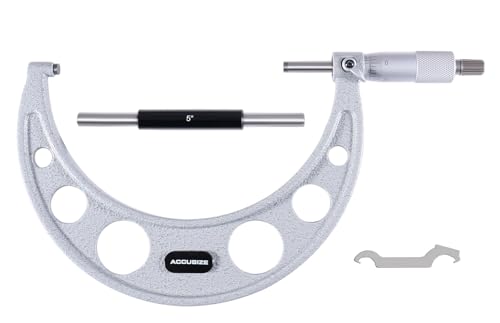 Accusize Industrial Tools 5-6'' by 0.0001'' Ultra-Precision Outside Micrometer, Eg00-0006 - size: 5-6"