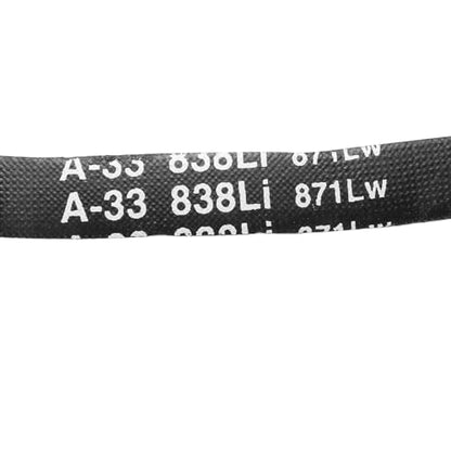 uxcell 5Pcs A33 Classic Wrapped Rubber V-Belt, 35" Lo x 0.51" W x 0.32" H - size: A33