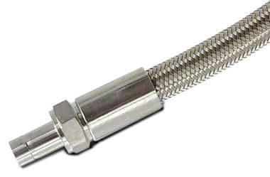 USA Lab 1/4" Compression Tube Stub Stainless Steel Hose 12", 24", 36", 48", 60", 72", 96", 144" - USAlab - size: 24 Inch