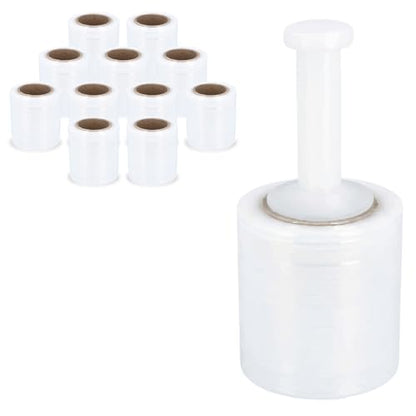 PSBM Mini Stretch Film/Wrap with Plastic Handle 5" x 1000' 50 GA 12 Rolls - size: 5 Inch, style: 50 GA