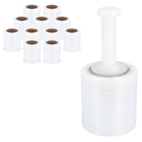 PSBM Mini Stretch Film/Wrap with Plastic Handle 5" x 1000' 50 GA 12 Rolls - size: 5 Inch, style: 50 GA
