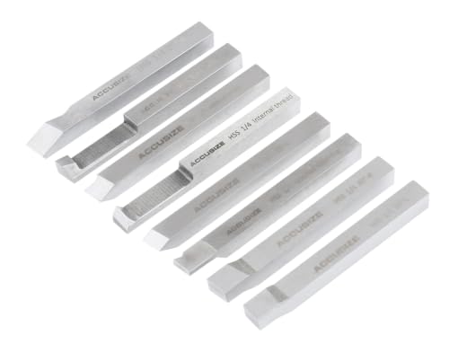 Accusize Industrial Tools HSS Tool Bit Pre-Ground, 1/4 in, 2662-2001 - size: 1/4 in