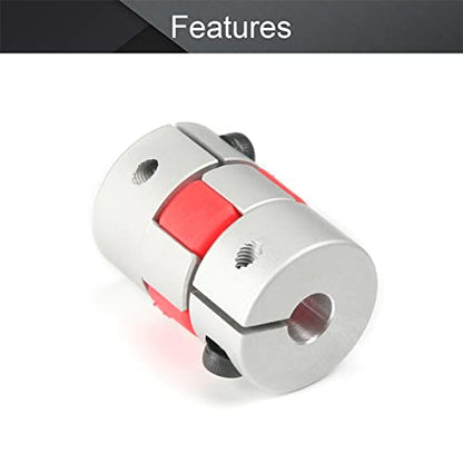 Fielect Shaft Coupling 6.35mm to 6.35mm Bore L30x20D Flexible Coupler Joint for Servo Stepped Motor - size: 6.35mm to 6.35mm Bore L30x20D