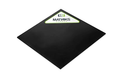 MATNIKS Neoprene Rubber Sheet, Heavy Duty, High Grade 60A, Black, 12x12-Inch by 1/8 (+/- 5%) for Plumbing, Gaskets DIY Material, Supports, Leveling, Sealing, Bumpers, Protection, Flooring - size: 1/8-inch by 12in x 12in
