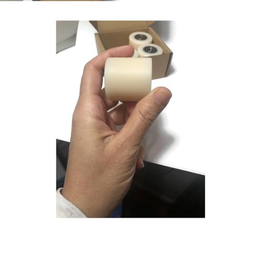 Generic Nylon Pulley 4 pcs 1.5-inch Nylon Roller Wheel with Bearings, CNC Guiding Wheel Flat Belt Idler (1.5in Diameter - 2 in Wide - 3/8 in Bearing) - size: 1.5 * 2