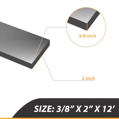 3/8 Inch Thick Neoprene Rubber Strips and Heavy-Duty Solid Rubber Rolls, Sheet for DIY Gasket, Warehouse, Pads, Seals, Weather Stripping, Flooring (2 Inch Wide, 12 Feet Long) - size: 3/8" x 2" x 12', style: Non-Adhesive Backing