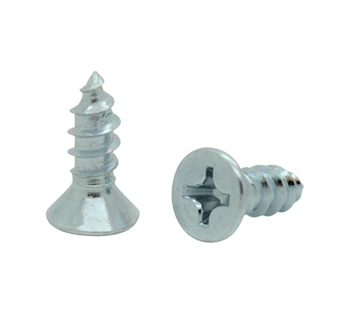 BCP Fasteners #14 x 3/4" Zinc-Plated Flat Head Wood Screws, 100 Pack - size: #14 x 3/4"