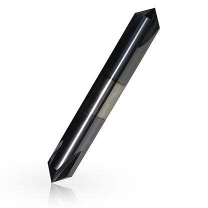 3/8" Chamfer Mill, Carbide, 4 Flute, 90°, Double End, AlTiN Coated - size: 90 degree double end 3/8"*3/8"*2-1/2"