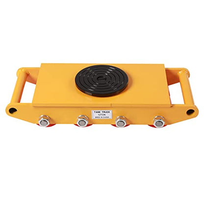 Machinery Mover,8/12/15T Machinery Skate Dolly Rollers, 33000lbs Machinery Moving Skate, Machinery Mover Skate, Heavy Duty Machine Dolly Skate for Heavy Duty Industrial Moving Equipment (12T/26400lbs) - size: 12T/26400lbs