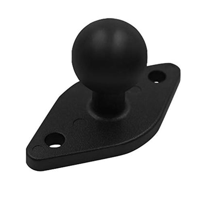 Marine Aluminum 1'' Ball Adapter Base with AMPS Diamand Plate for All Industry Standard 1 inch / 25mm / B Size Socket Arm, Compatible with RAM, Arkon, iBolt and More (Diamand)