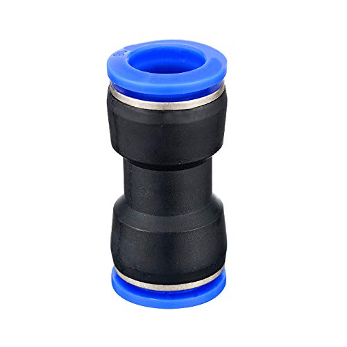 Yoebor Pneumatic Push to Connect Straight Union Coupler 4mm x 4mm OD 10pcs - size: 4mm x 4mm