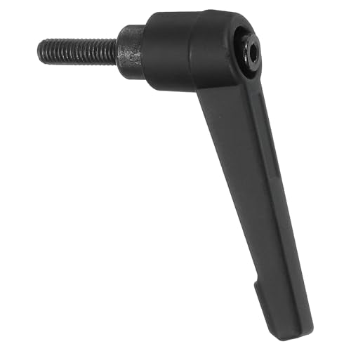 uxcell 1Pcs M5 x 16mm Adjustable Knobs Handle Male Thread Push Button Ratchet Quick Release Locking Rotating Bolt for Lathe Machinery, Black - size: M5 x 16mm