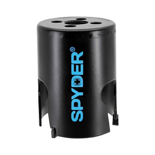 Spyder 2-Inch Diameter Carbide Tipped Hole Saw, for Fiber Cement Board, Wood, PVC, Plastic, Concrete Block, Ceramic Tile, and More (600022CF) - size: 2-inch