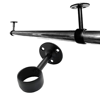 1-1/4" Closet Rod Bracket Curtain Rod Brackets 4pack - color: Qualcomm flange