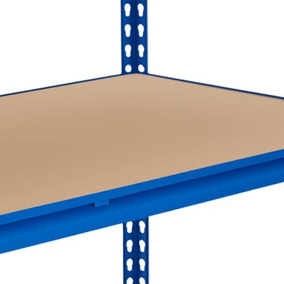 Heavy Duty Metal Adjustable Shelving Unit Storage Shelving - size: 48" W x 18" D x 72" H - Blue