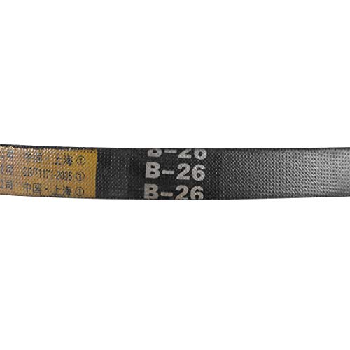 uxcell B26 V-Belts 26" Pitch Length, B-Section Rubber Drive Belt 2pcs - size: 26"